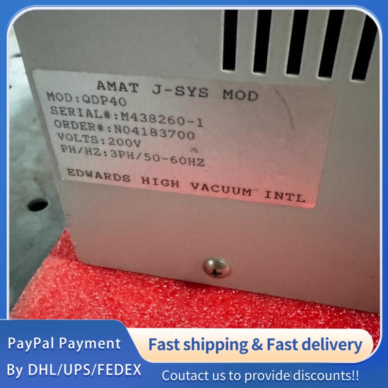 1  PCS used EDWARDS QDP40 Dry Pump Controller QDP40/QMB250-500 #LYQ007