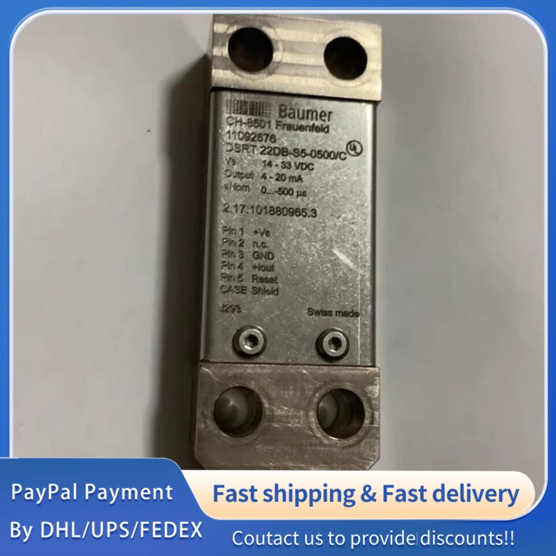 1  PCS used BAUMER Strain Sensor DSRT 22DB-S5-0500-C 11092676 #LYQ007