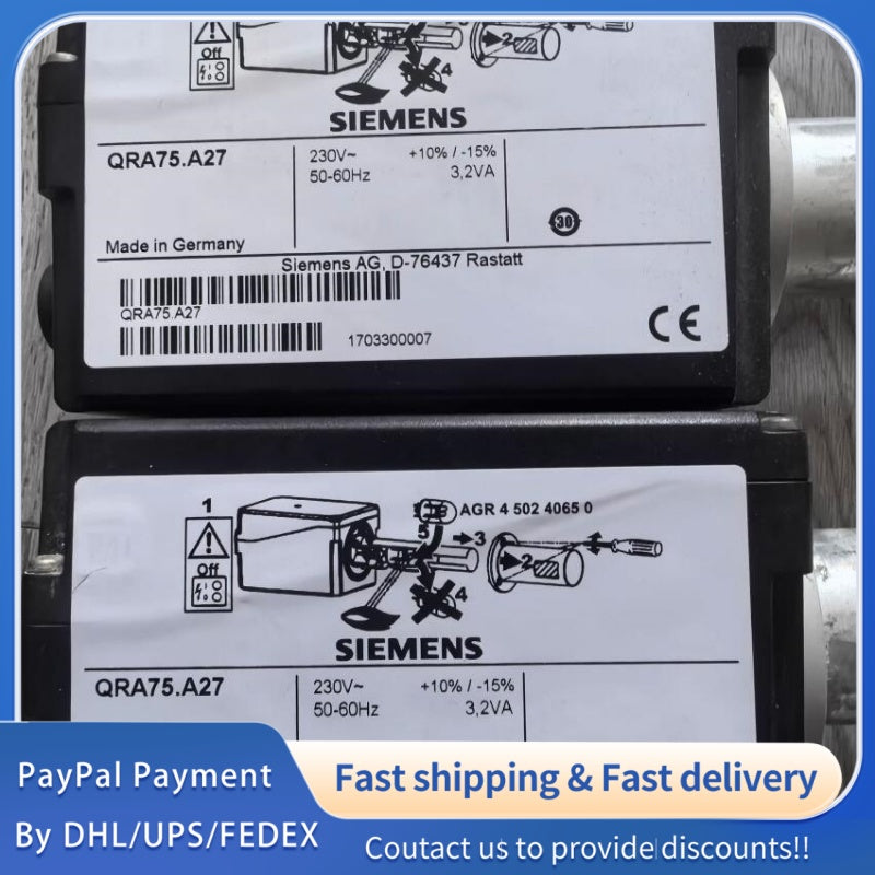 1  PCS used Siemens Flame Detector QRA75.A27 #LYQ007