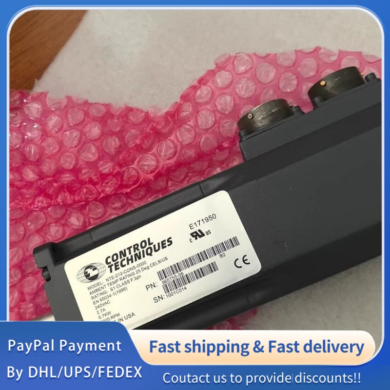1  PCS used Control Techniques NTE-212-CONS-0000 motor #LYQ007