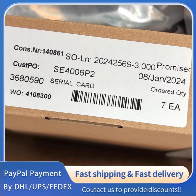 1  PCS new Emerson Deltav SE4006P2 Card #LYQ007