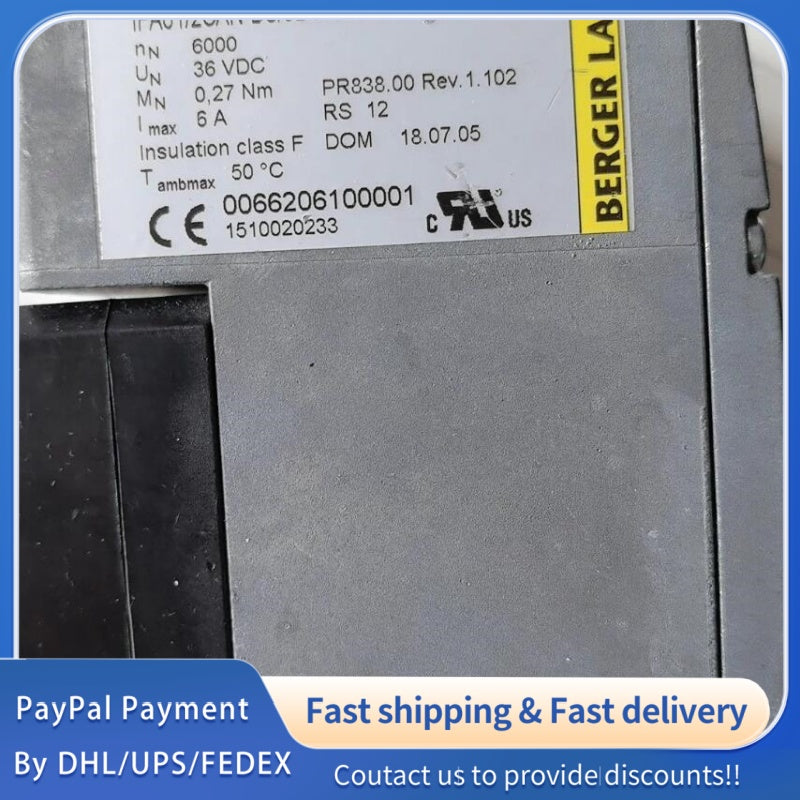 1  PCS used  Berger Lahr Motor IFA61/2CAN-DS/3DC-B54/O-001RPP41 #LYQ007