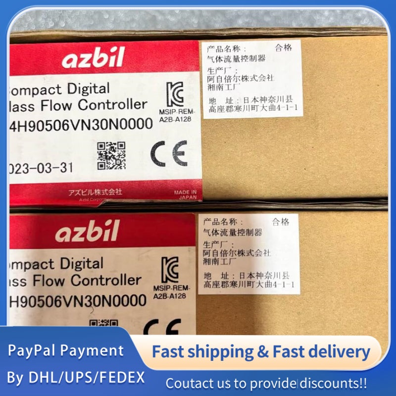 1  PCS used Azbil (Yamatake) Gas Flow Controller F4H90506VN30N0000 #LYQ007