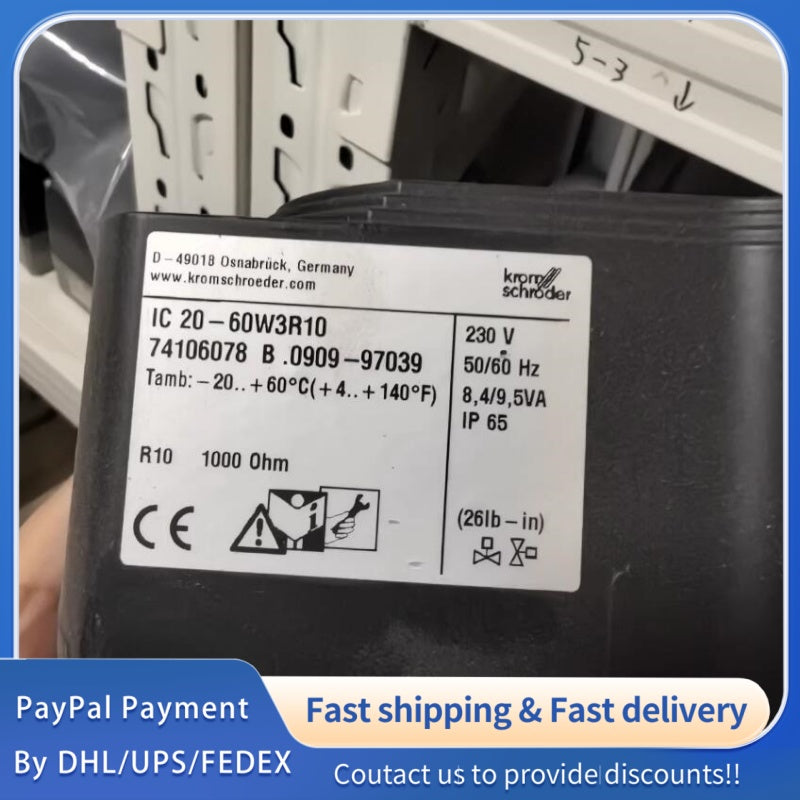 1  PCS used Kromschroeder IC20-60W3TR10 Electric Actuator #LYQ007