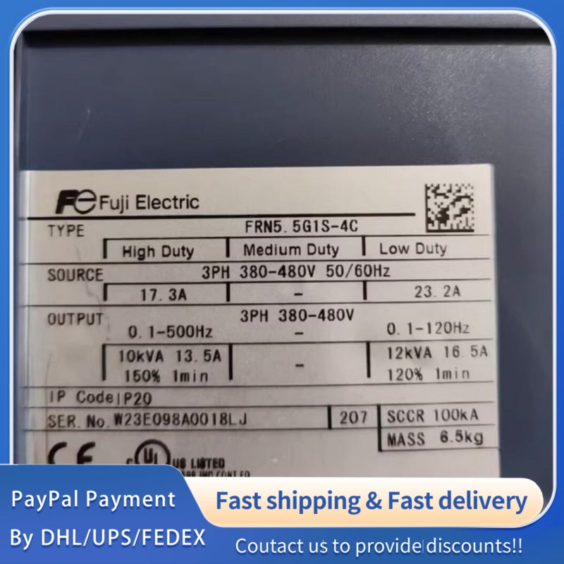1  PCS USED Fuji Inverter FRN5.5G1S-4C #LYQ007