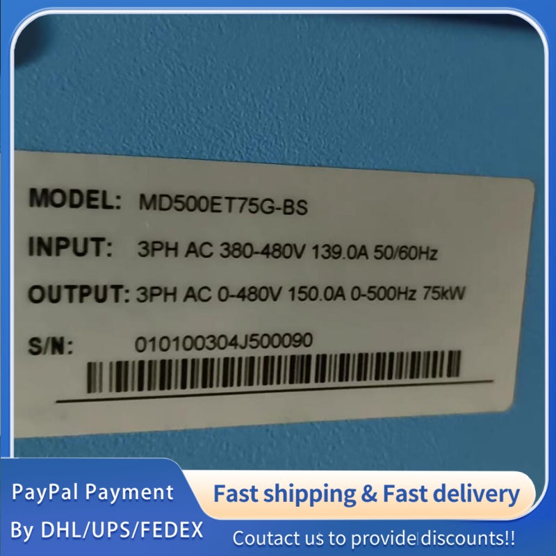 1  PCS used Baosi Air Compressor Inverter  MD500ET75G-BS #LYQ007