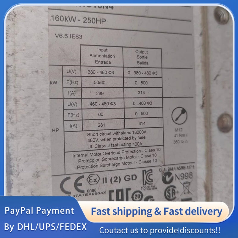 1  PCS used Schneider Inverter ATV71HC16N4 #LYQ007