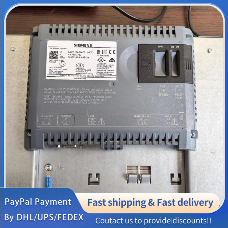 1  PCS used Siemens Touchscreen TP1200  6AV2124-0MC01-0AX0 #LYQ007