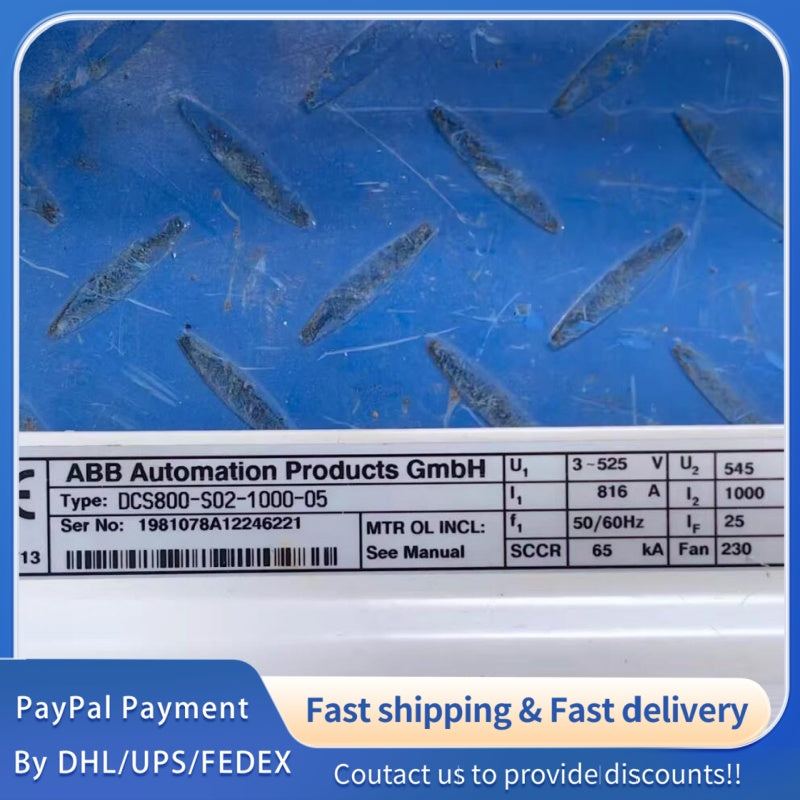 1  PCS used ABB DC Drive DCS800-S02-1000-05 #LYQ007