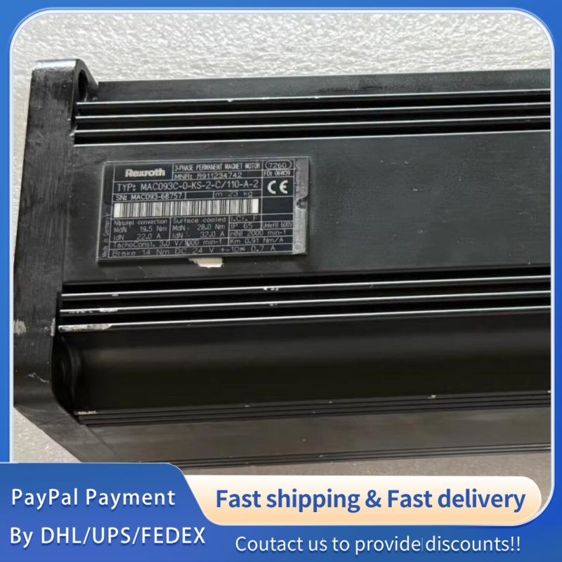 1  PCS USED Rexroth Servo Motor MAC093C-0-KS-2-C/110-A-2 #LYQ007