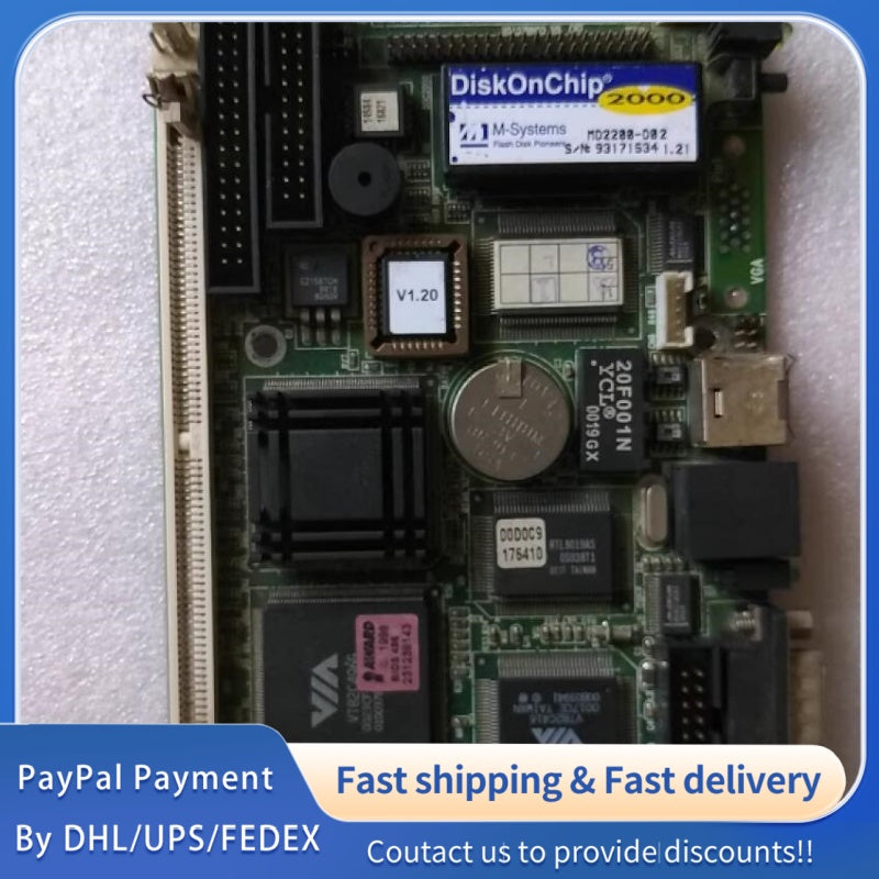 1  PCS used  Advantech Industrial Motherboard PCM-4823 Rev.B1 01-1 #LYQ007