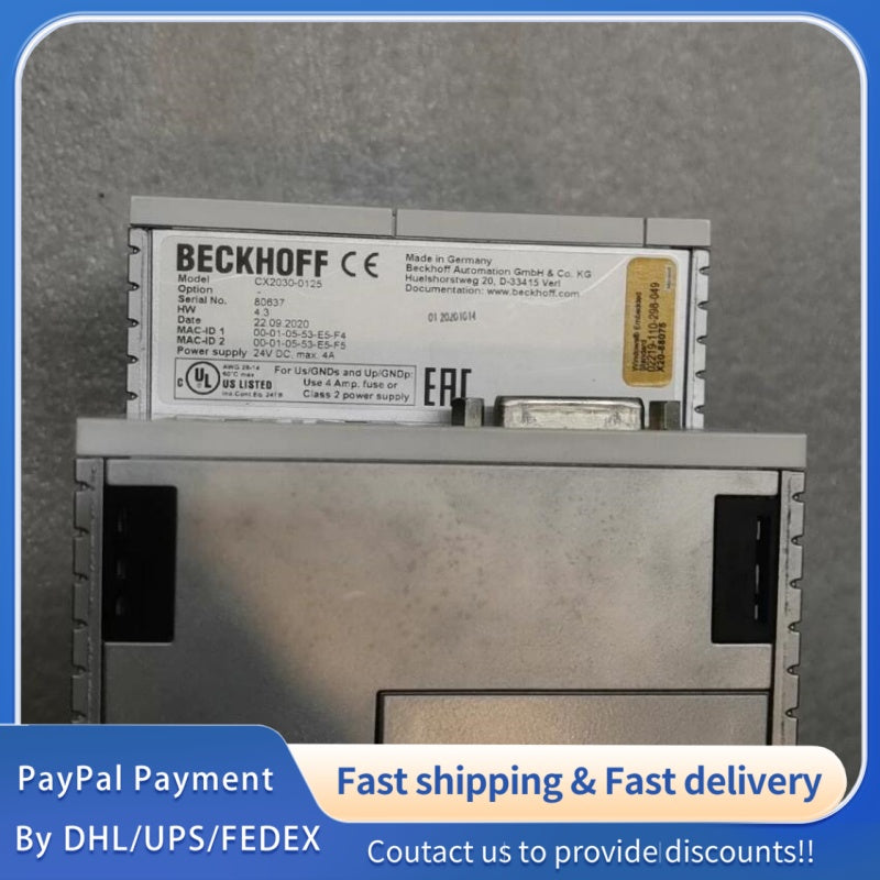 1  PCS USED Beckhoff CX2030-0125 Controller #LYQ007