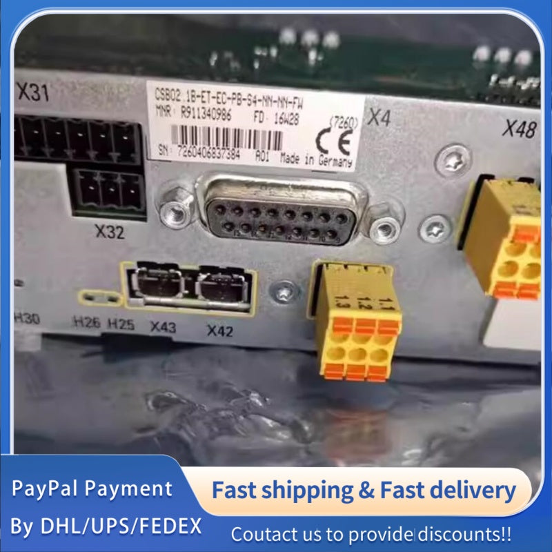 1  PCS USED Rexroth Control Card  CSB02.1B-ET-EC-PB-S4-NN-NN-FW #LYQ007