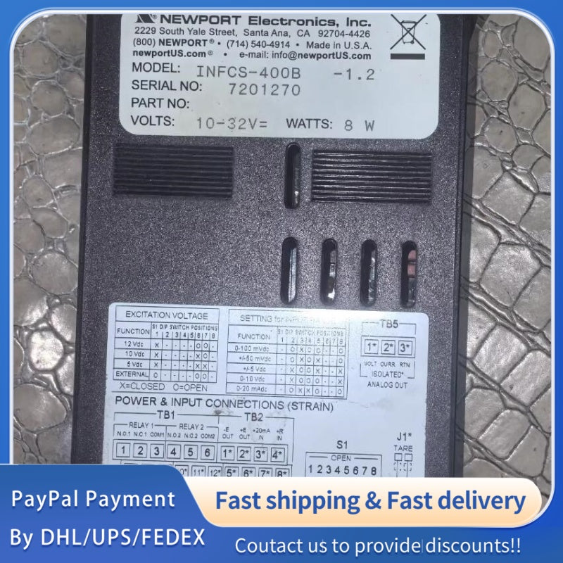 1  PCS USED NEWPORT Infinity Panel Meter INFCS-400B #LYQ007