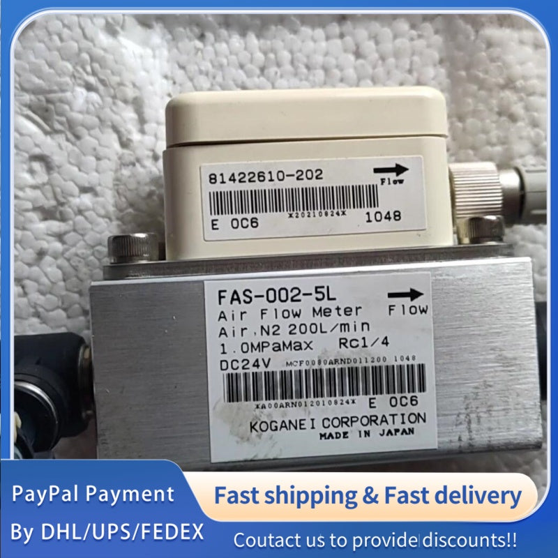 1  PCS used KOGANEI FAS-002-5L Digital Display Flow Meter#LYQ007