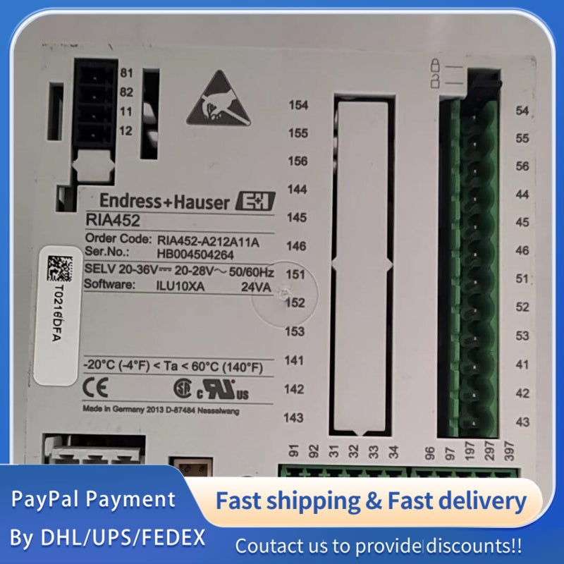 1  PCS used E+H RIA452 Process Controller RIA452-A212A11A #LYQ007
