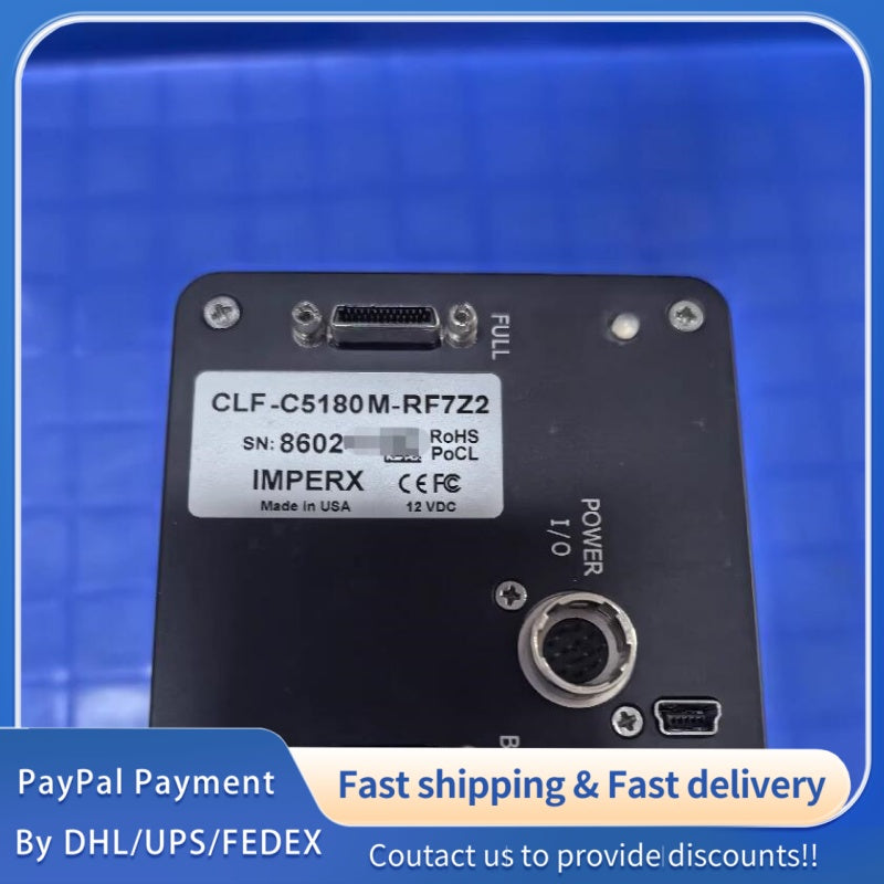 1  PCS USED IMPERX CLF-C5180-RF7Z2 Industrial Camera #LYQ007