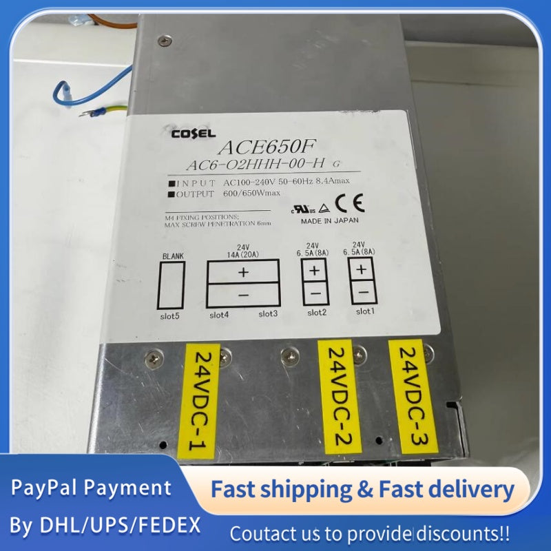 1  PCS USED COSEL Switching Power Supply AC6-O2HHH-00-H G ACE650F #LYQ007