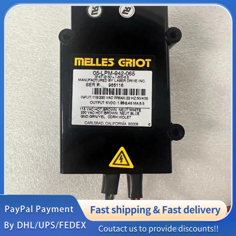 1  PCS used Melles Griot Laser Power Supply 05-LPM-942-065 #LYQ007