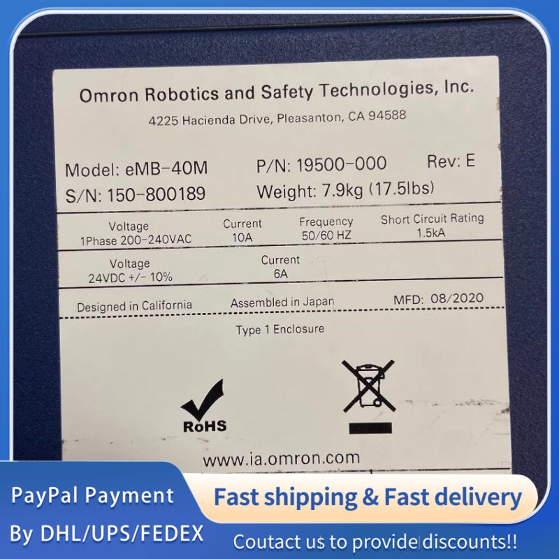 1  PCS used Omron Adept Robot Driver eMB-40M #LYQ007