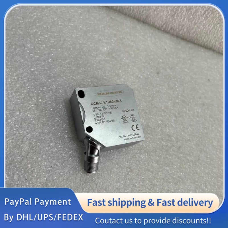 1  PCS USED Banner Color Mark Sensor QCM50-K1D60-Q8-4 #LYQ007