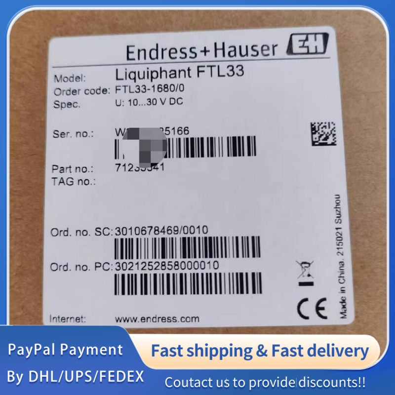 1  PCS new E+H Liquiphant FTL33-AA4U3AB5ZJ Vibronic Level Switch #LYQ007