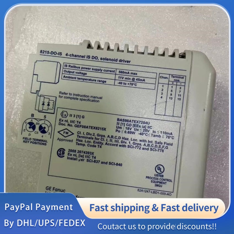 1  PCS used GE 8215-DO-IS Module #LYQ007