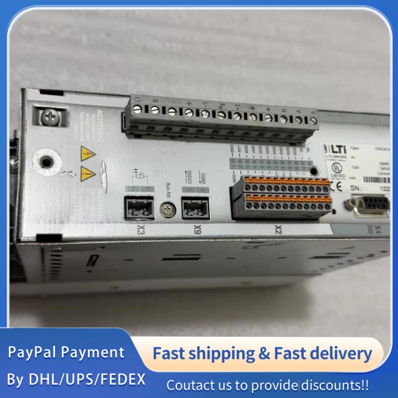 1  PCS used LTI LUST Servo Drive CDE32.008W2.4.BR.PC1  #LYQ007