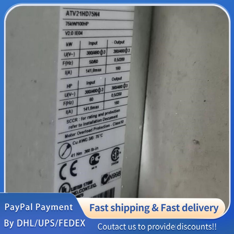 1  PCS used Schneider Electric ATV21HD75N4 inverter #LYQ007