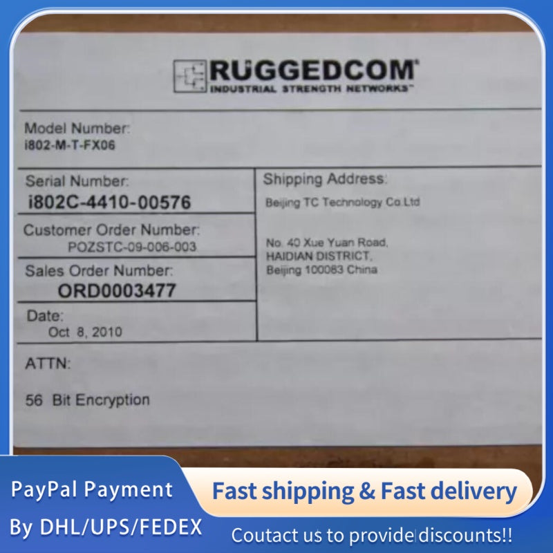 1  PCS new RUGGEDCOM I802-M-T-FX06 Switch #LYQ007