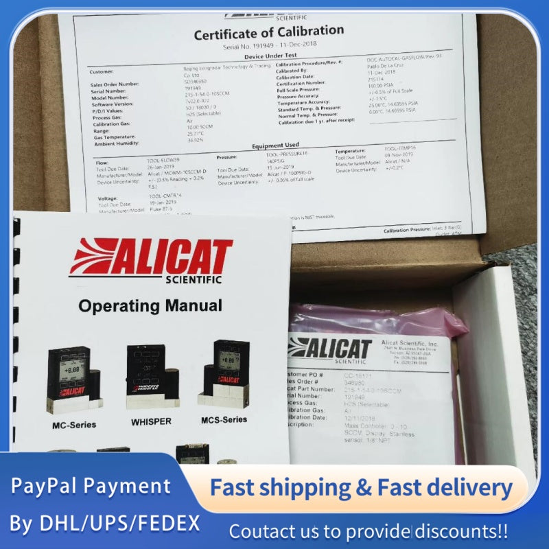 1  PCS new ALICAT KM3100-21S-1-54-0-10SCCM flow meter #LYQ007