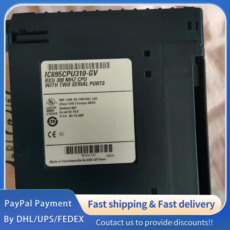 1  PCS used GE Fanuc IC695CPU310-GV MODULE #LYQ007