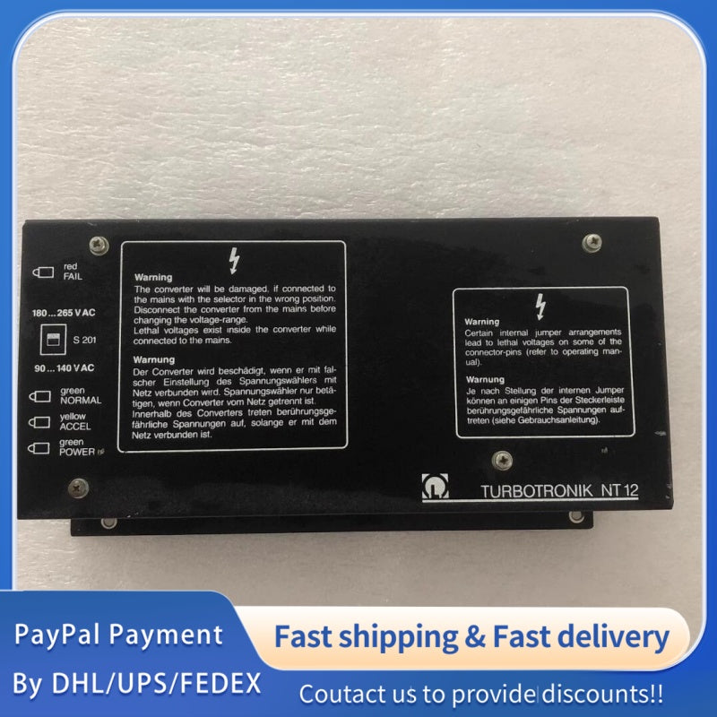 1  PCS used Leybold TURBOTRONIK NT12CE Controller #LYQ007
