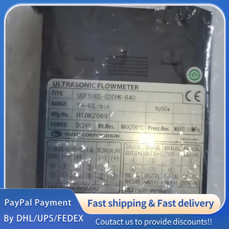 1  PCS  new TOFLO Ultrasonic Flow Meter USF500S-G20HK-B40 #LYQ007