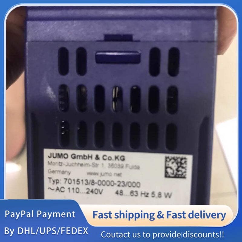 1  PCS used JUMO diraVIEW 108 (701513/8-0000-23/000) Speed Display #LYQ007
