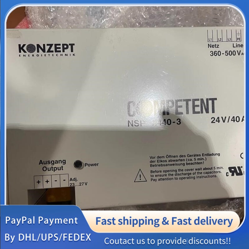 1  PCS used KONZEPT Competent NSP 2440-3 24V-40A Controller #LYQ007