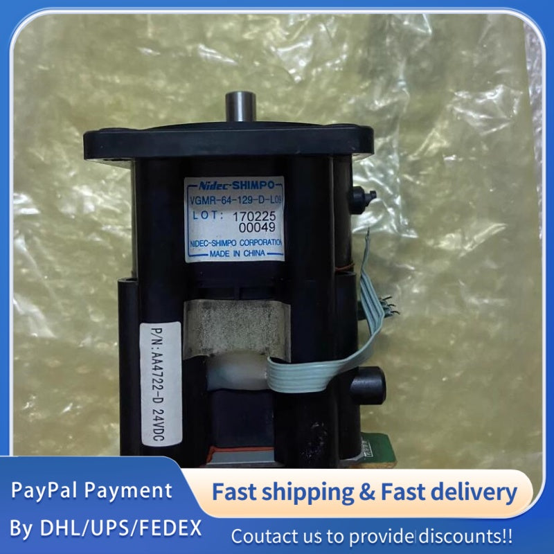 1  PCS used NIDEC SHIMPO VGMR-64-129-D-L09 Traction Drive Motor #LYQ007