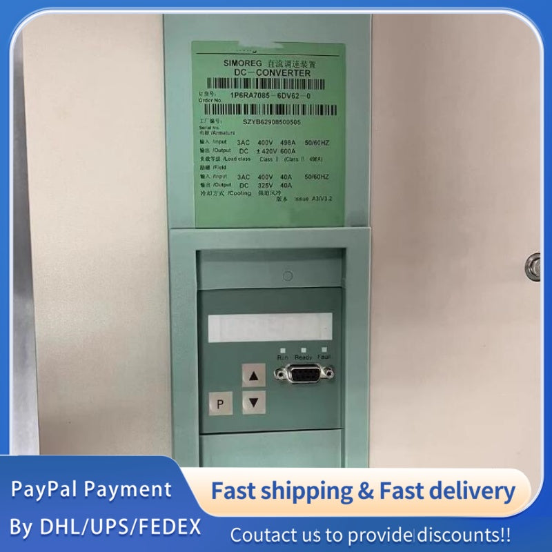 1  PCS used Siemens DC Drive 1P6RA7085-6DV62 #LYQ007