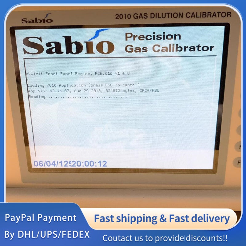 1  PCS used Sabio Model 2010 Gas Dilution Calibrator S/N: 10300912 #LYQ007