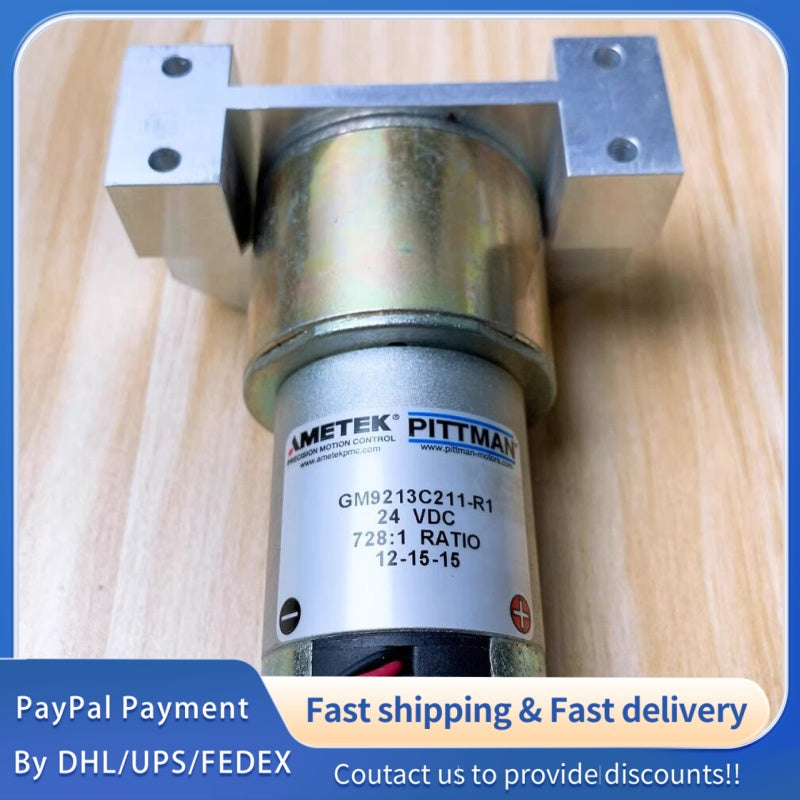 1  PCS used AMETEK PITTMAN GM9213C211-R1 24VDC Gearmotor#LYQ007