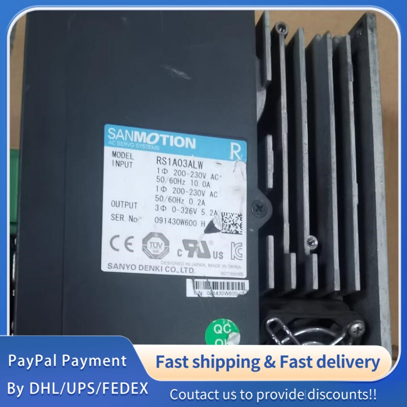 1  PCS USED SANYO DENKI SANMOTION RS1A03ALW Servo Drive#LYQ007