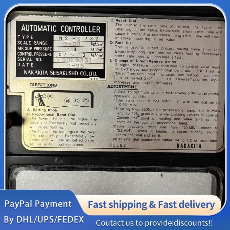 1  PCS used NAKAKITA NSPS732 0-20 Pressure Controller #LYQ007