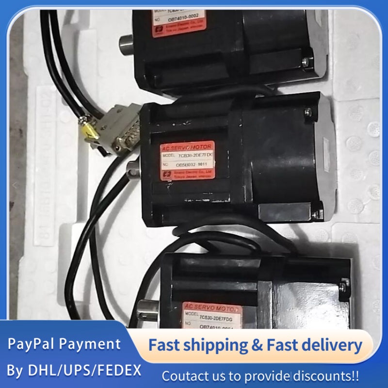 1  PCS used Shinano Kenshi 7CB30-2DE7FDG AC Servo Motor #LYQ007
