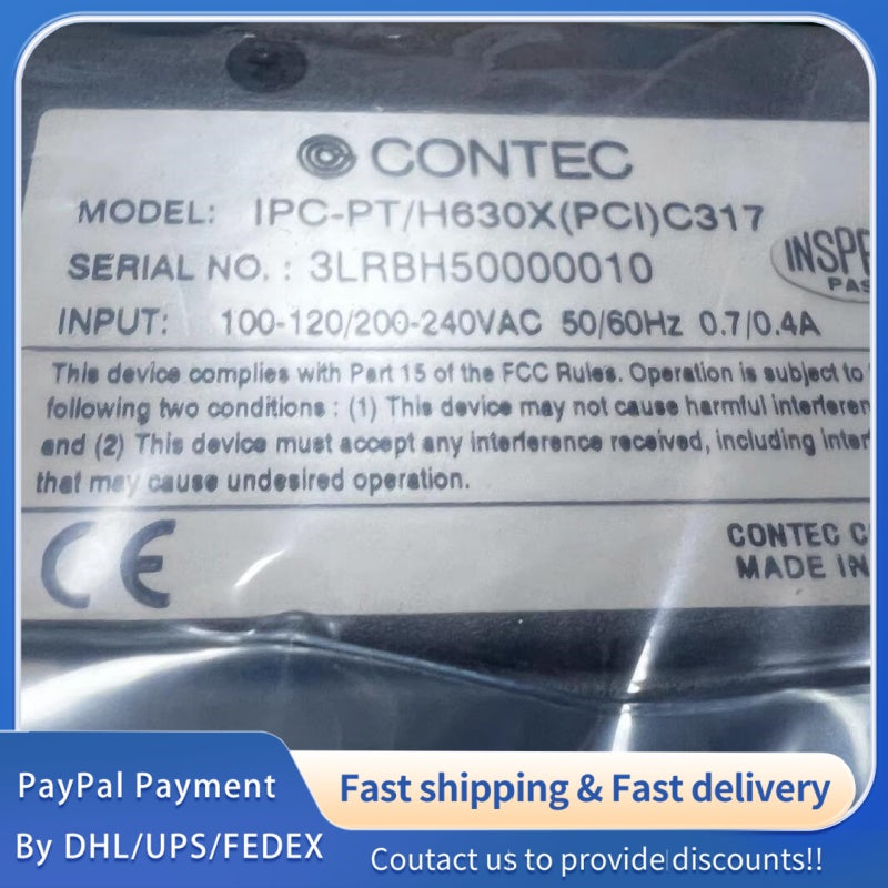 1  PCS NEW CONTEC IPC-PT/H630X(PCI)C317 Industrial Panel PC#LYQ007