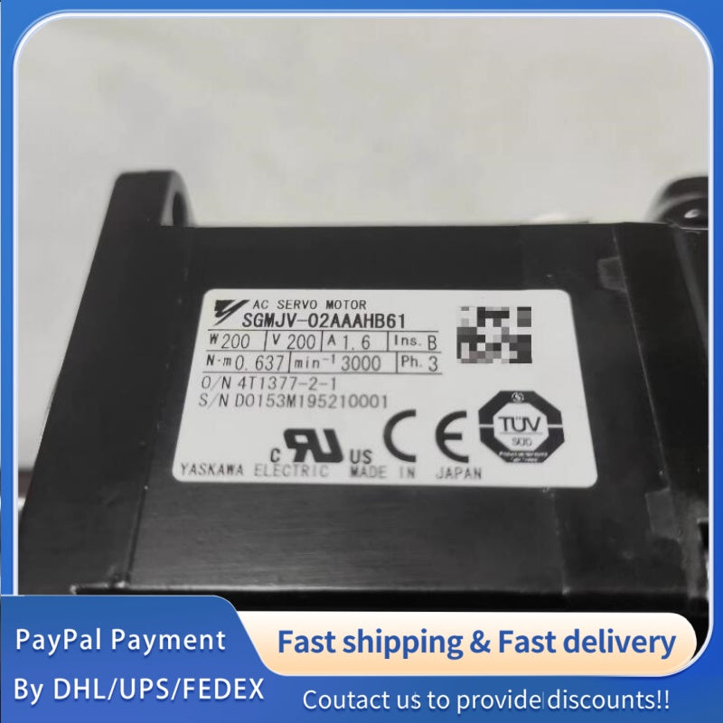 1  PCS new Yaskawa Servo Motor SGMJV-02AAAHB61 #LYQ007