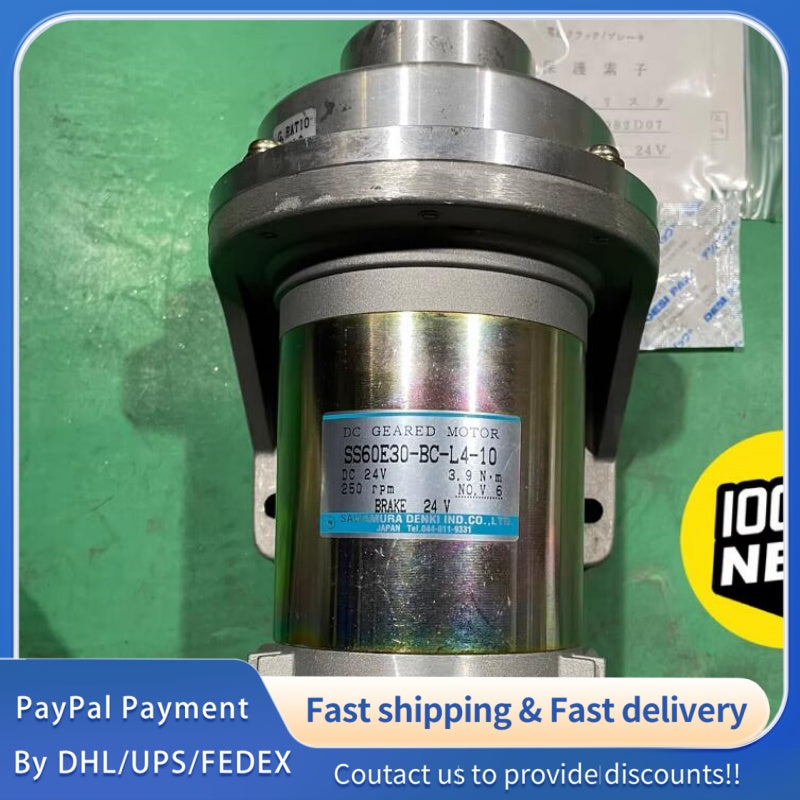 1  PCS new SAWAMURA DENKI SS60E30-BC-L4-10 DC Geared Motor #LYQ007