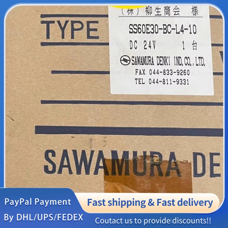 1  PCS new SAWAMURA DENKI SS60E30-BC-L4-10 DC Geared Motor #LYQ007