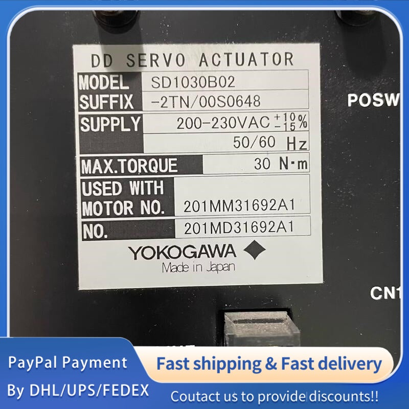 1pc used YOKOGAWA SD1030B02 Dynaserv DD Servo Drive #LYQ007
