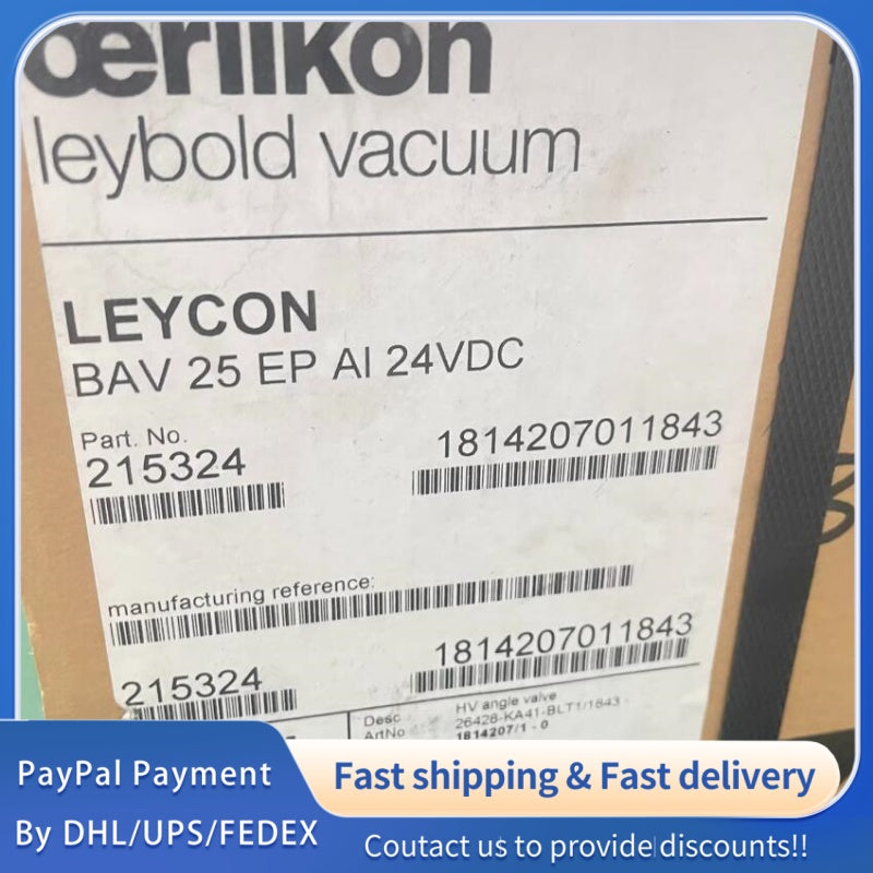1  PCS new LEYCON Leybold Vacuum Valve BAV 25 EP AI 24VDC (PN: 215324)#LYQ007