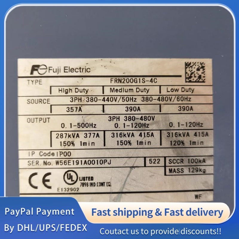 1  PCS  USED  Fuji FRENIC-MEGA Inverter FRN200G1S-4C#LYQ007